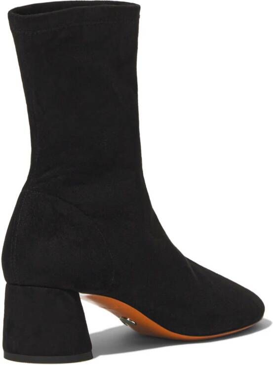 Proenza Schouler Glove 55mm suede ankle boots Black