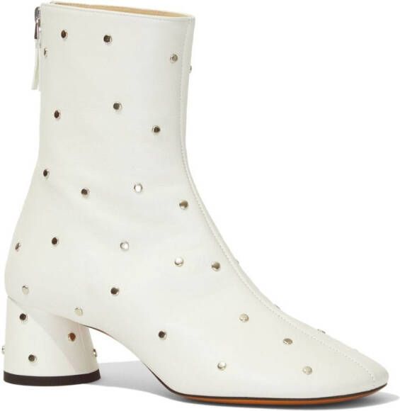Proenza Schouler Glove embellished ankle boots White