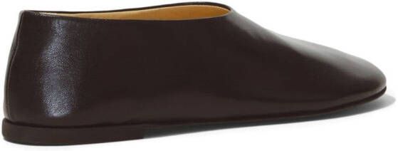 Proenza Schouler Glove leather slippers Brown