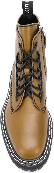 Proenza Schouler lace-up ankle boots Brown