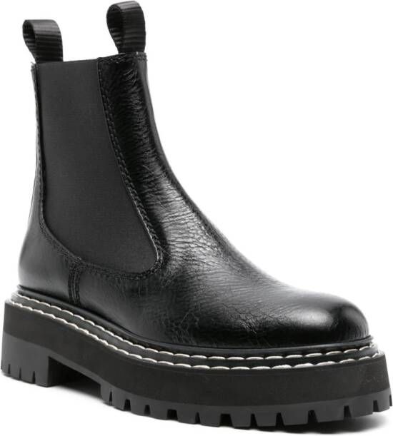 Proenza Schouler leather chelsea boots Black
