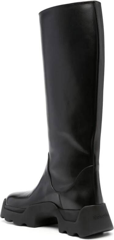 Proenza Schouler leather knee-high boots Black