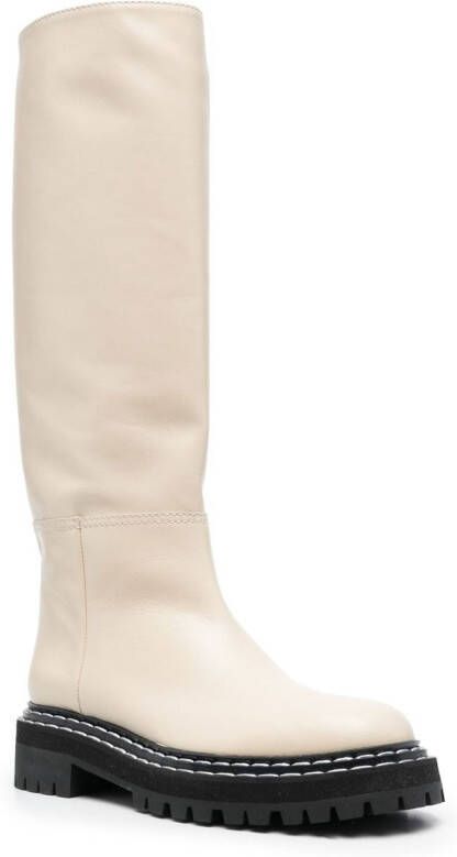Proenza Schouler leather knee-length boots Neutrals