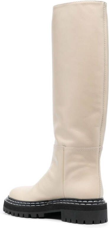 Proenza Schouler leather knee-length boots Neutrals