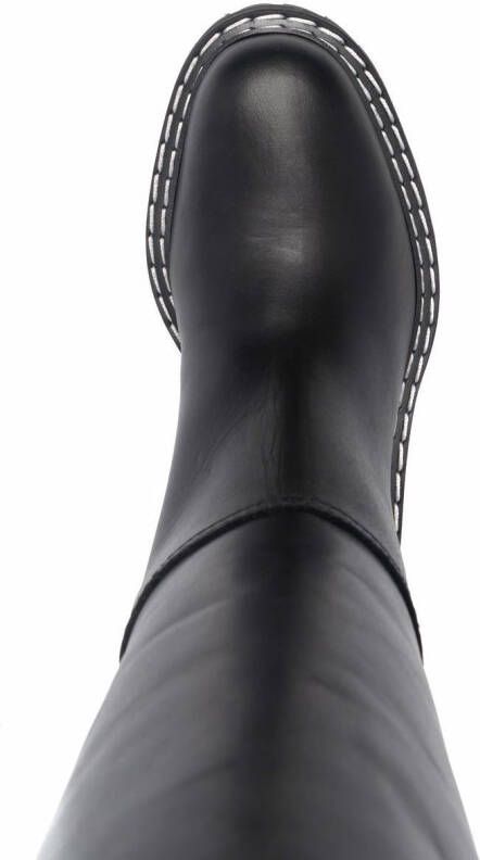Proenza Schouler lug sole knee high boots Black