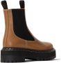 Proenza Schouler lug sole leather Chelsea boots Brown - Thumbnail 3