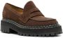 Proenza Schouler lug-sole platform leather loafers Brown - Thumbnail 2