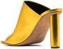 Proenza Schouler metallic 100mm peep-toe mules Yellow - Thumbnail 3