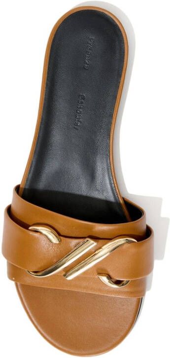 Proenza Schouler Monogram Slide sandals Brown
