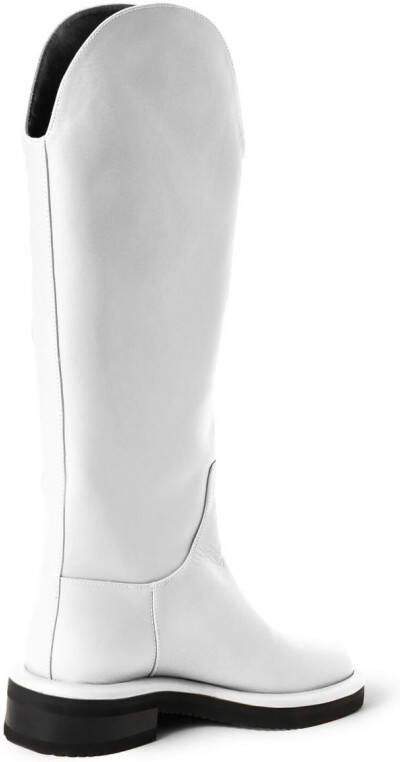 Proenza Schouler Pipe Riding knee-high boots White
