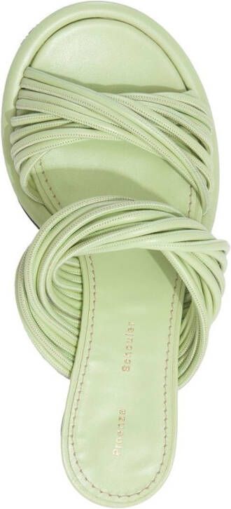 Proenza Schouler Pipe Rolo 40mm sandals Green