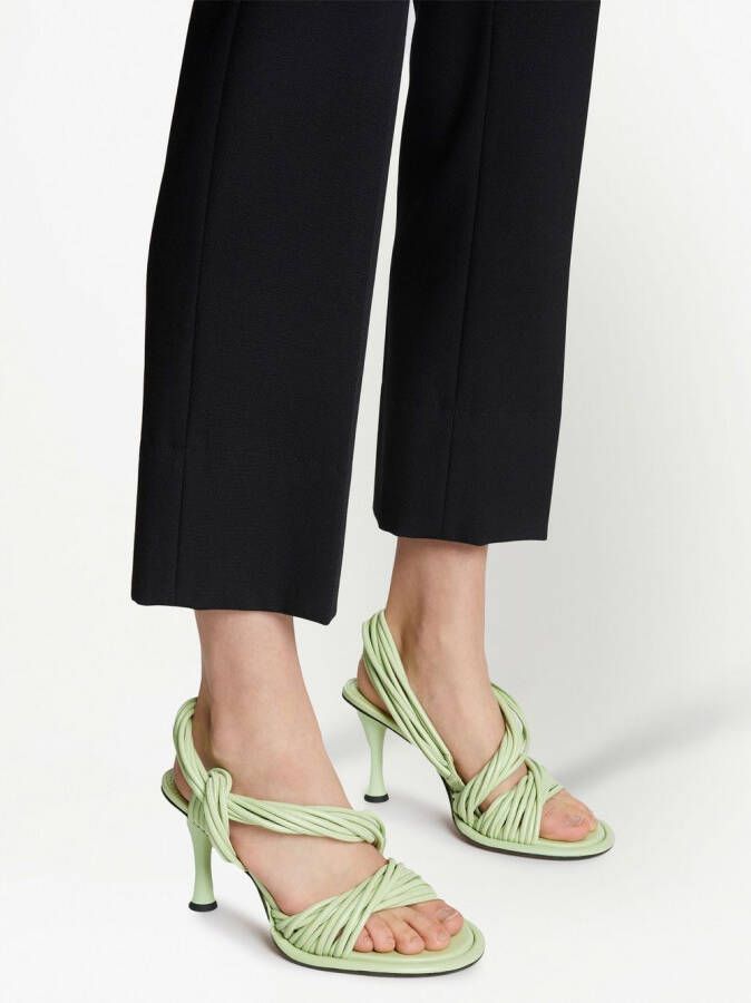 Proenza Schouler Pipe Rolo 40mm sandals Green