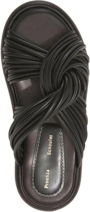 Proenza Schouler Pipe Rolo leather slides Black