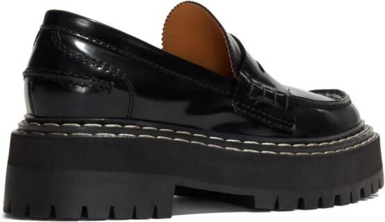 Proenza Schouler platform leather loafers Black