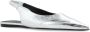Proenza Schouler pointed-toe leather ballerina shoes Silver - Thumbnail 2