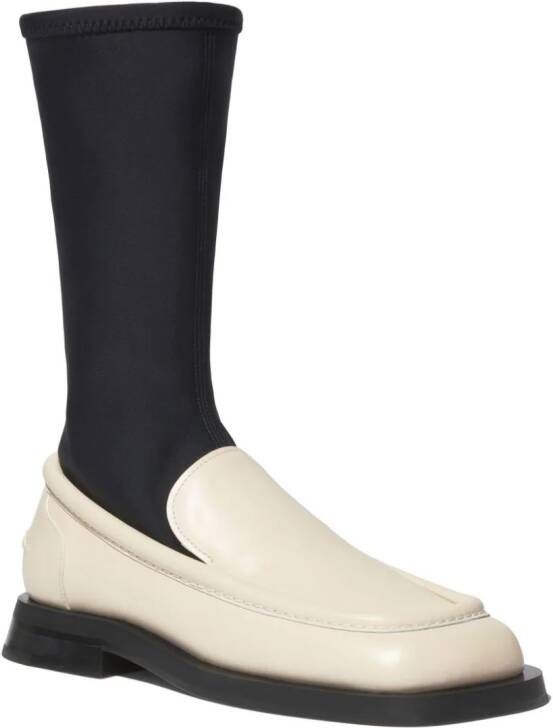 Proenza Schouler pull-on leather boots Neutrals