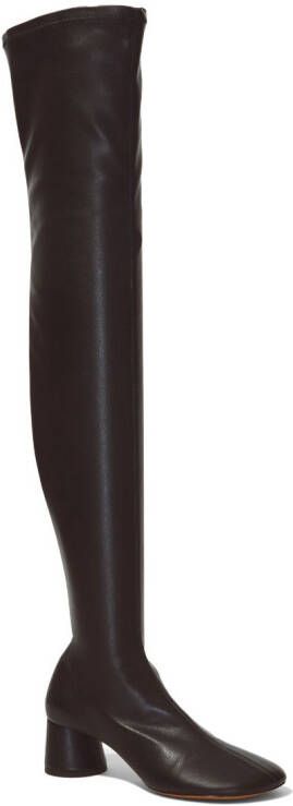 Proenza Schouler ruched over-the-knee boots Black