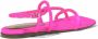 Proenza Schouler satin-effect strappy flat sandals Pink - Thumbnail 3