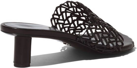 Proenza Schouler Sculpt 40mm woven mules Black