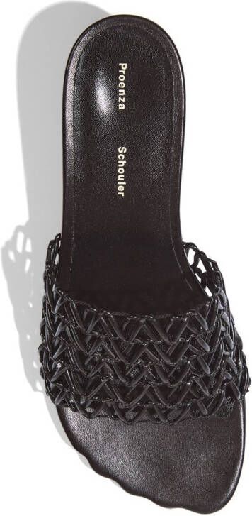 Proenza Schouler Sculpt 40mm woven mules Black