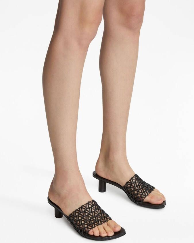 Proenza Schouler Sculpt 40mm woven mules Black