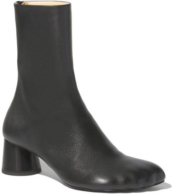 Proenza Schouler Sculpt heeled leather ankle boots Black