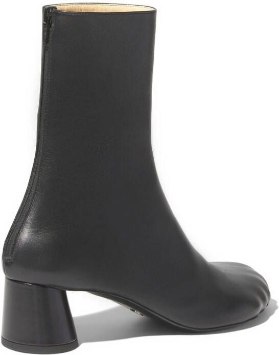 Proenza Schouler Sculpt heeled leather ankle boots Black