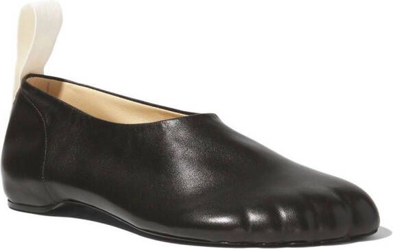 Proenza Schouler Sculpt leather slippers Black