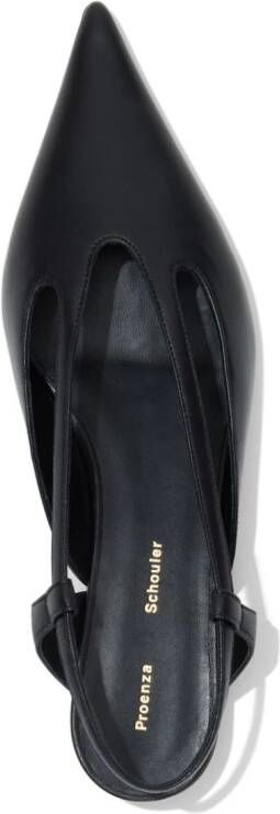 Proenza Schouler slingback leather pumps Black