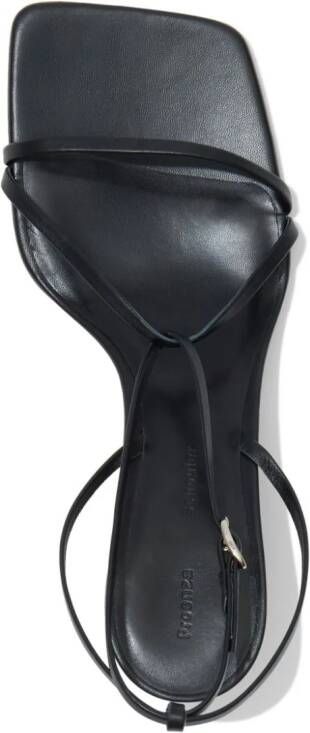 Proenza Schouler slingback leather sandals Black