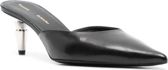 Proenza Schouler Spike 60mm leather mules Black