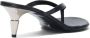 Proenza Schouler Spike 65mm leather thong sandals Black - Thumbnail 3