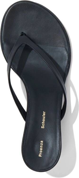 Proenza Schouler Spike 65mm leather thong sandals Black