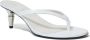 Proenza Schouler Spike 65mm leather thong sandals White - Thumbnail 2