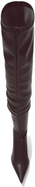 Proenza Schouler Spike over-the-knee leather boots Brown