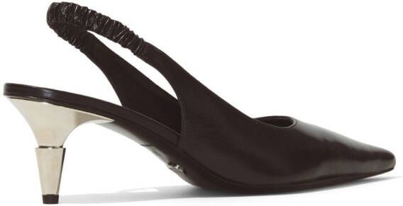 Proenza Schouler Spike slingback leather pumps Black