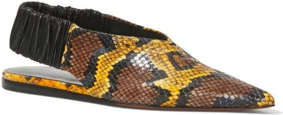 Proenza Schouler Spike slingback slippers Brown