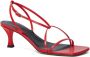 Proenza Schouler Square Flat Strappy 60mm sandals Red - Thumbnail 2