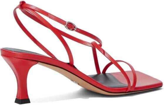 Proenza Schouler Square Flat Strappy 60mm sandals Red