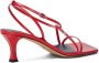 Proenza Schouler Square Flat Strappy 60mm sandals Red - Thumbnail 3