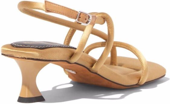 Proenza Schouler Square Strappy 50mm sandals Neutrals