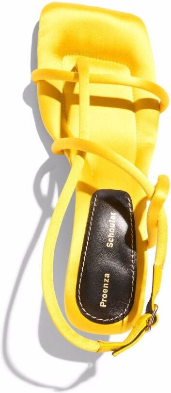 Proenza Schouler Square Strappy 50mm sandals Yellow