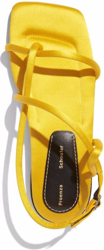 Proenza Schouler square strappy sandals Yellow