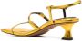 Proenza Schouler strappy metallic 70mm sandals Yellow - Thumbnail 3