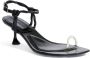 Proenza Schouler Tee Toe Ring sandals Black - Thumbnail 2