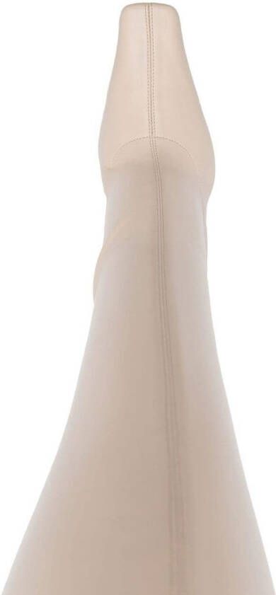 Proenza Schouler thigh-high calf leather boots Neutrals
