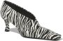 Proenza Schouler Trap 50mm zebra jacquard pumps White - Thumbnail 2
