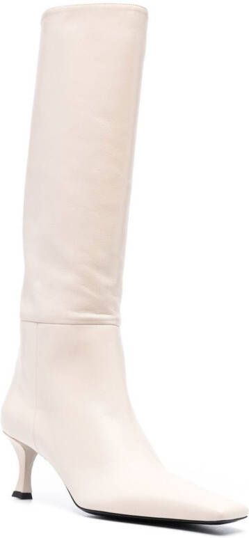Proenza Schouler Trap knee-high boots White