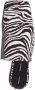 Proenza Schouler Trap zebra jacquard slippers White - Thumbnail 4