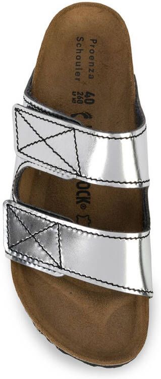 Proenza Schouler x Birkenstock Arizona slides Silver